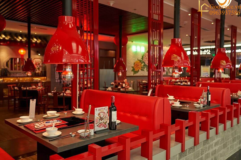 Thiết kế nhà hàng phong cách Trung Hoa toát lên được sự mới lạ và thời thượng