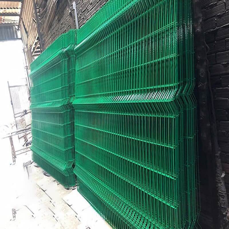 Hàng rào lưới thép phun sơn tĩnh điện với nhiều kích thước và đường kính các sợi thép khác nhau