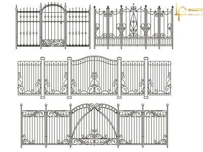 Bản vẽ cổng sắt hộp, cửa sắt, hàng rào sắt đẹp nhất là đây!