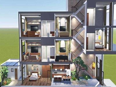 TOP những mẫu nhà ống lệch tầng đẹp không thể rời mắt!