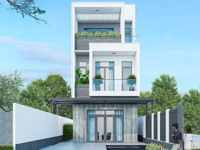 Thiết kế nhà ống 3 tầng