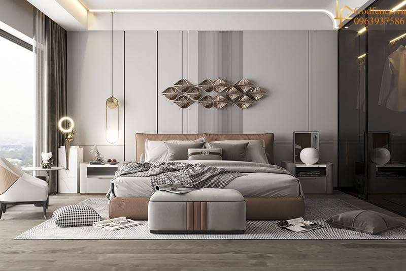 Thiết kế nội thất phòng ngủ theo phong cách hiện đại