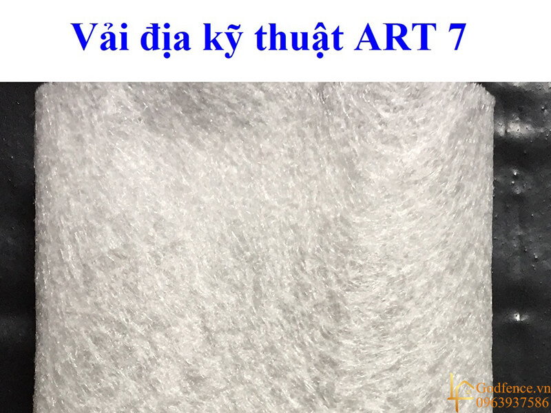 Vải địa kỹ thuật ART 7 là dòng vải địa không dệt, sở hữu về cường lực chịu kéo ở mức 7kN/m