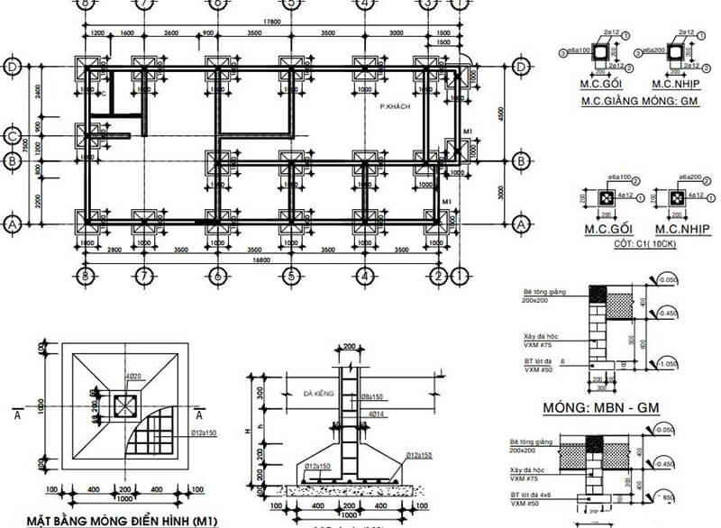 Bản vẽ kết cấu nhà thép 2 tầng sẽ giúp chủ nhà hình dung được hình dạng của công trình sau khi hoàn thiện