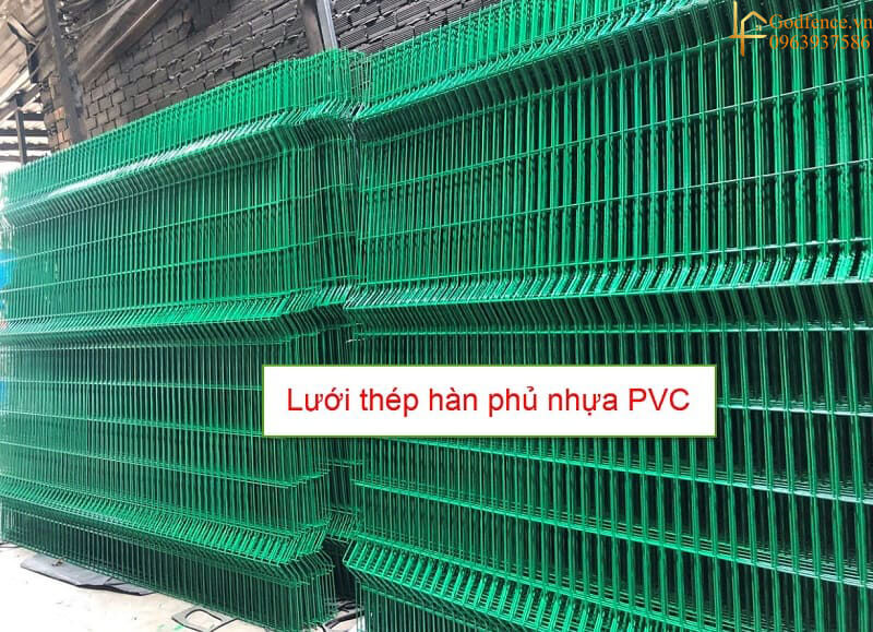 Lưới thép hàn D6 phủ PVC với màu sắc đa dạng, đảm bảo được tính thẩm mỹ vượt trội