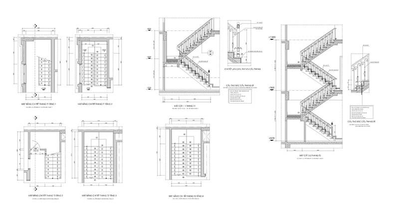 22 Mẫu thiết kế cầu thang nhà 2 tầng độc đáo